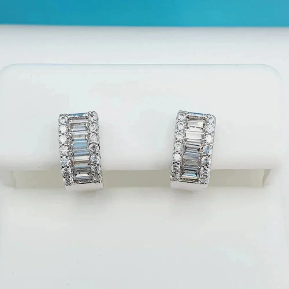 "925 Sterling Silver CZ Beautiful Earrings for Women, 1USPAR4264 - Picture 1 of 11